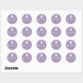 Personalized Bunny Name Sticker – Cute Design  (Blatt)