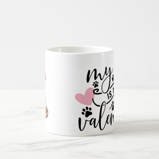 Personalized Burmese Cat Valentine's Day Kaffeetasse (Mittel)