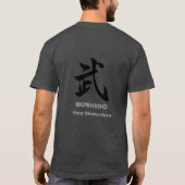 Personalized BUSHIDO 武 Kanji Samurai T-Shir T-Shirt (Rückseite)