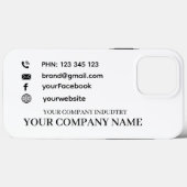 Personalized Business Card Promo iphone case (Rückseite (Horizontal))