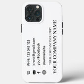 Personalized Business Card Promo iphone case (Rückseite)