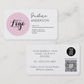 Personalized Business Cards with Logo & Social Visitenkarte (Vorne/Hinten)
