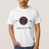 Personalized Business Logo Celebration T-Shirt (Vorderseite)
