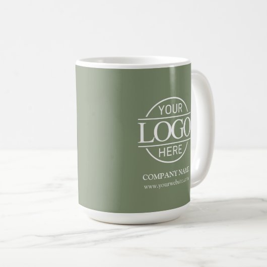 Personalized Business Logo Custom Company Gift Kaffeetasse (VorderseiteRechts)