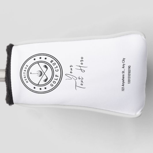 Personalized Business Logo Golf Club Head Cover Headcover (Vorderseite)