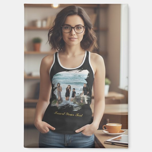 Personalized Business Logo or Image Rectangle Magnet (Vorderseite)