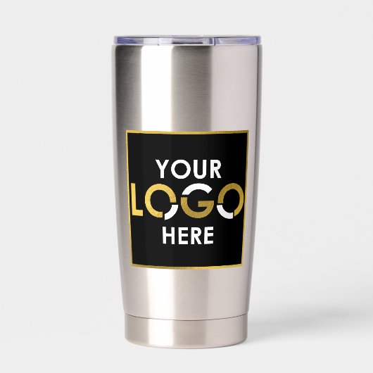 Personalized Business Logo QR Code Promotional Thermobecher (Vorderseite)