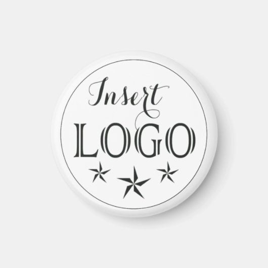 Personalized Business Logo Round Magnet (Vorne)