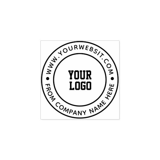 Personalized Business Logo Rubber Stamp Gummistempel (Prägung)