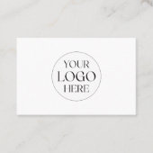 Personalized Business Logo Simple Appointment Card Visitenkarte (Vorderseite)