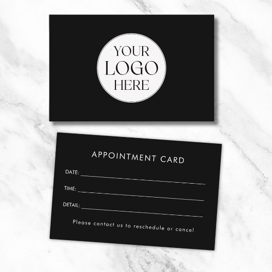 Personalized Business Logo Simple Appointment Card Visitenkarte