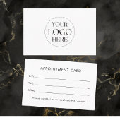 Personalized Business Logo Simple Appointment Card Visitenkarte