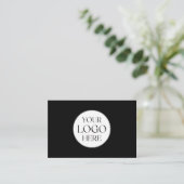 Personalized Business Logo Simple Gift Certificate Visitenkarte (Stehend Vorderseite)