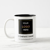 Personalized Business Logo Two-Tone Zweifarbige Tasse (Links)