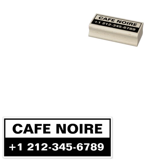 Personalized Business Maple Wood Stamp Gummistempel (Stempel)