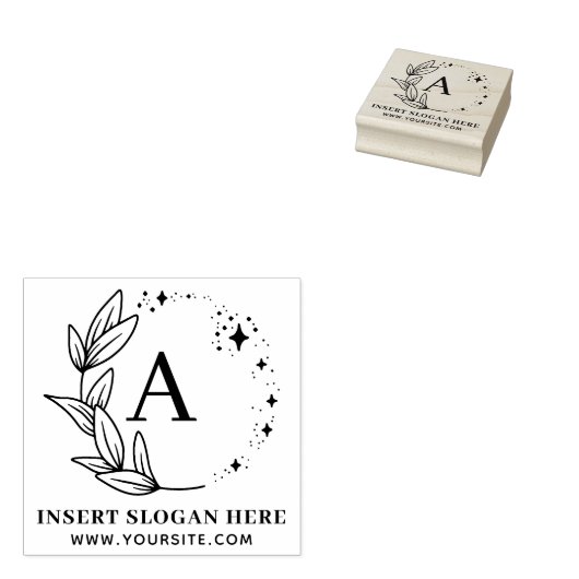 Personalized Business Monogram Self-inking Stamp Gummistempel (Stempel)