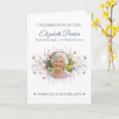 Personalized Butterfly Funeral Program Template Karte (Gelbe Blume)