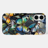 Personalized Butterfly Phone Case Stained Glass (Rückseite (Horizontal))