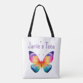 Personalized butterfly tote tasche (Rückseite)