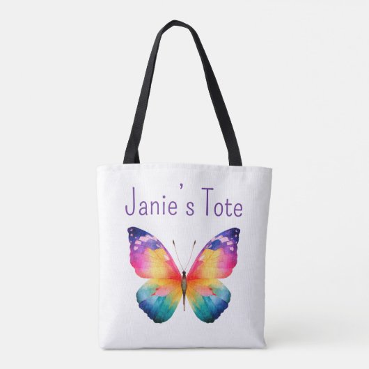 Personalized butterfly tote tasche (Rückseite)