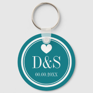 Personalized button keychains for newlywed couples schlüsselanhänger