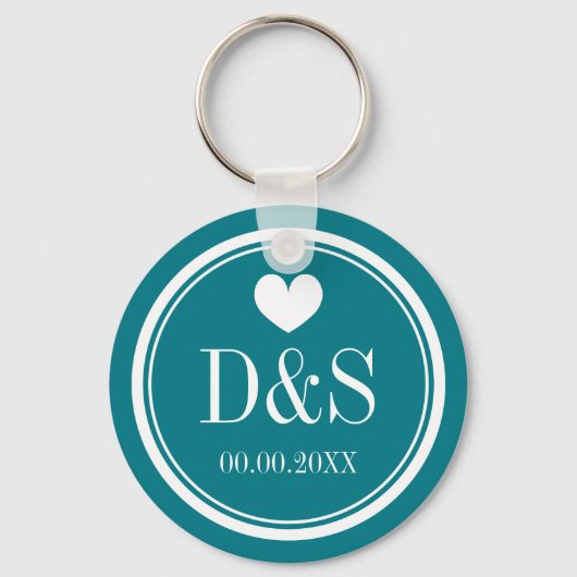 Personalized button keychains for newlywed couples schlüsselanhänger (Vorderseite)
