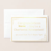 Personalized CA Congratulations Card  Folienkarte (Vorderseite mit Umschlag)