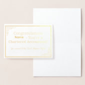Personalized CA Congratulations Card  Folienkarte (Anzeige)