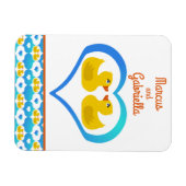 Personalized Cabin Door Cruise Ducks Magnet (Horizontal)