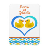 Personalized Cabin Door Cruise Ducks Magnet (Vertikal)