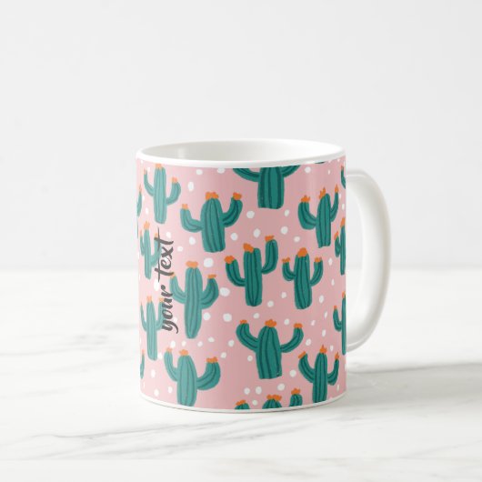 Personalized Cacti Coffee Mug Kaffeetasse (VorderseiteRechts)