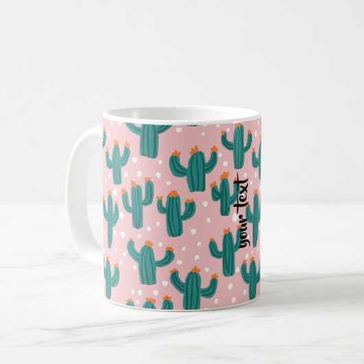 Personalized Cacti Coffee Mug Kaffeetasse (Vorderseite Links)