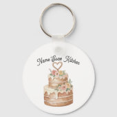 personalized Cake Keychain  Custom Name Baker Gift Schlüsselanhänger (Vorderseite)