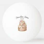 Personalized CakePing Pong Balls Custom Baker gift Tischtennisball (Rückseite)
