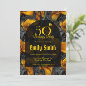 Personalized Call Lilies Flower 15Th Birthday  Einladung (Stehend Vorderseite)