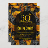 Personalized Call Lilies Flower 15Th Birthday  Einladung (Vorne/Hinten)