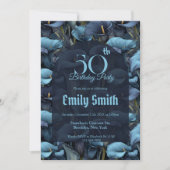 Personalized Call Lilies Sparkle 50Th Birthday Einladung (Vorderseite)