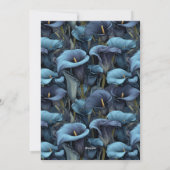 Personalized Call Lilies Sparkle 50Th Birthday Einladung (Rückseite)