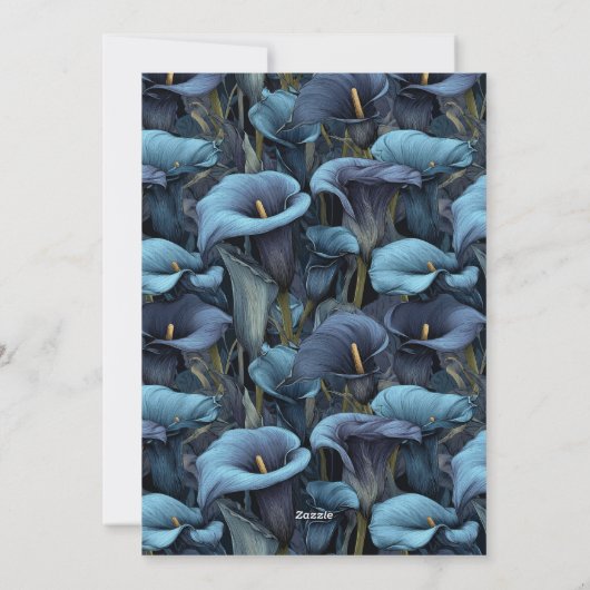 Personalized Call Lilies Sparkle 50Th Birthday Einladung (Rückseite)