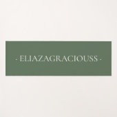 Personalized Calm Meditation Yoga Mat with Name Yogamatte (Vorderseite (Horizontal))