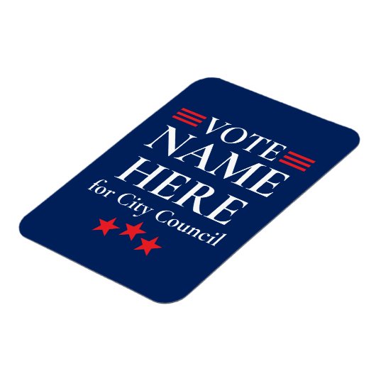 Personalized Campaign Election Magnet (Linke Seite)