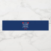 Personalized Campaign Election Wasserflaschenetikett (Einzelnes Label)