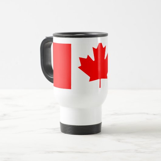 Personalized Canada Flag | Custom Name Canada Day Reisebecher (Vorderseite Links)