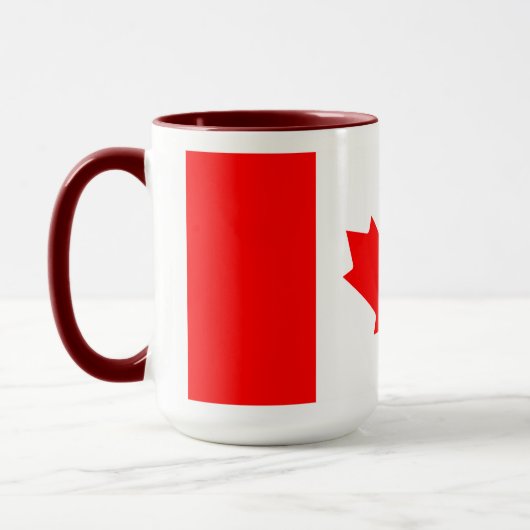 Personalized Canada Flag | Custom Name Canada Day Tasse (Links)