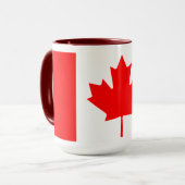 Personalized Canada Flag | Custom Name Canada Day Tasse (Vorderseite Links)