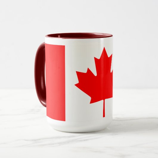 Personalized Canada Flag | Custom Name Canada Day Tasse (Vorderseite Links)