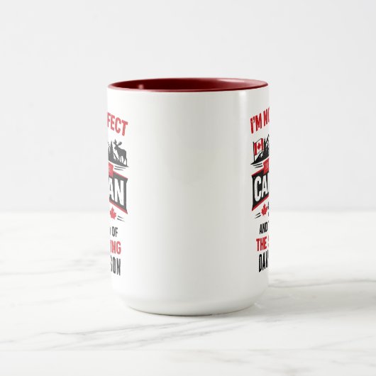 Personalized Canada Flag Day | Custom Canadian Tasse (Zentrum)