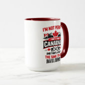 Personalized Canada Flag Day | Custom Canadian Tasse (VorderseiteRechts)