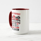 Personalized Canada Flag Day | Custom Canadian Tasse (Vorderseite Links)