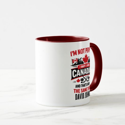 Personalized Canada Flag Day | Custom Canadian Tasse (VorderseiteRechts)